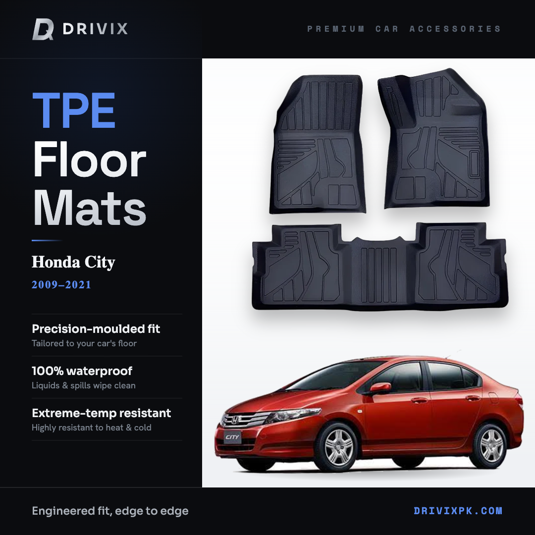 TPE Floor Mats for Honda City 2009-2021