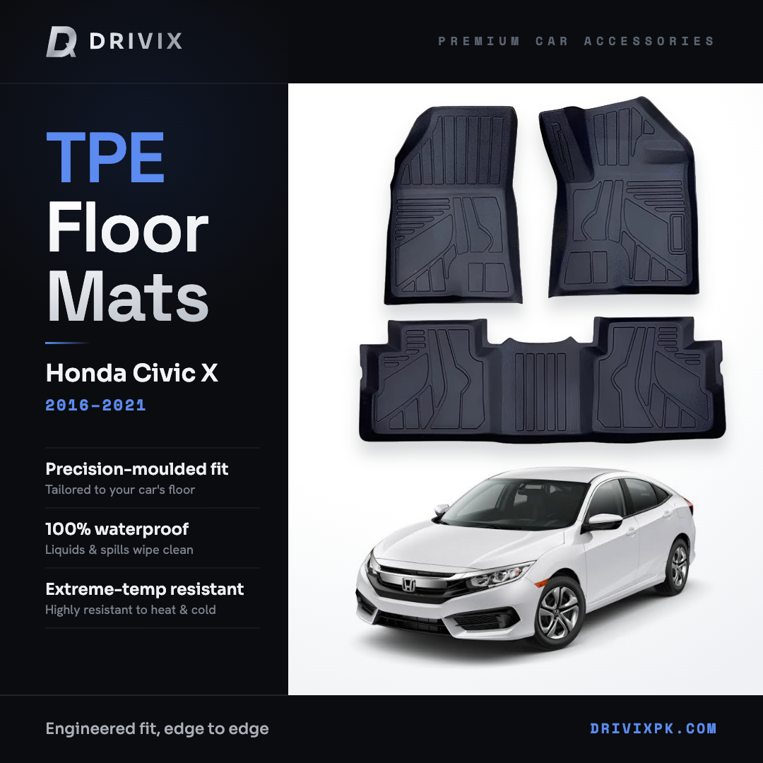 TPE Floor mats for Honda Civic X 2016-2021