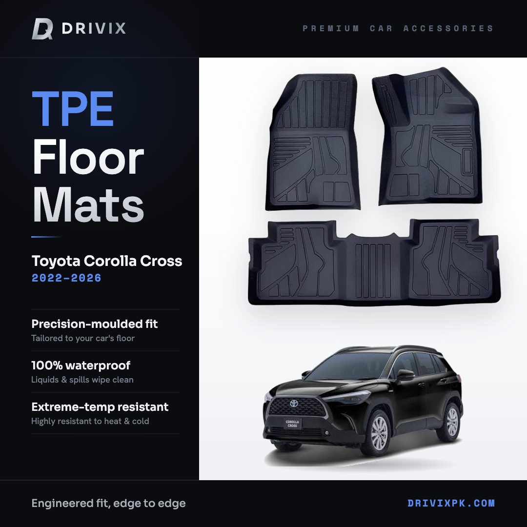 TPE Floor Mats for Toyota Corolla Cross 2022-2026